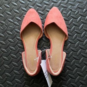 Women’s Size 7 Old Navy Pointy-Toe D'Orsay Flats in Orange